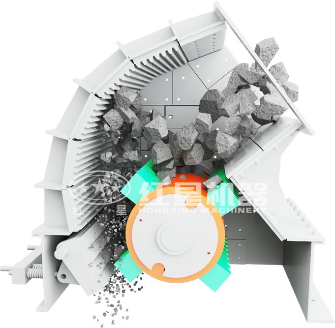 礦用錘式破碎機(jī)工作原理圖