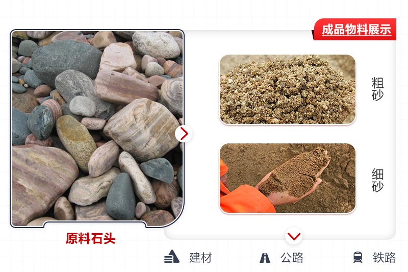 鵝卵石骨料加工前后對(duì)比圖